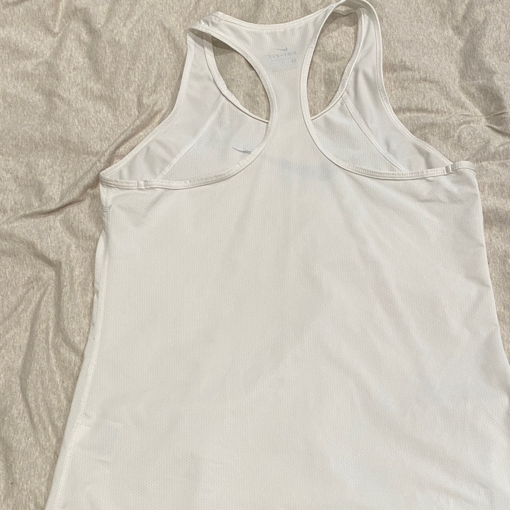 **SOLD** Nike Cream Dri-Fit Razor Back Tank Top - Picture 4 of 5